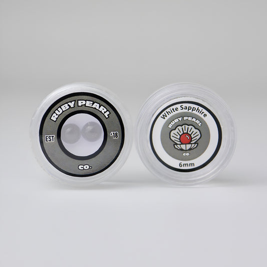 6mm Clear Sapphire Terp Pearls