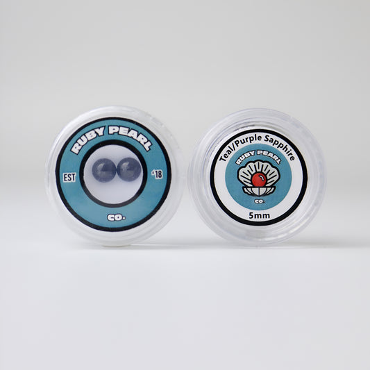 5mm Teal/Purple Sapphire Terp Pearls