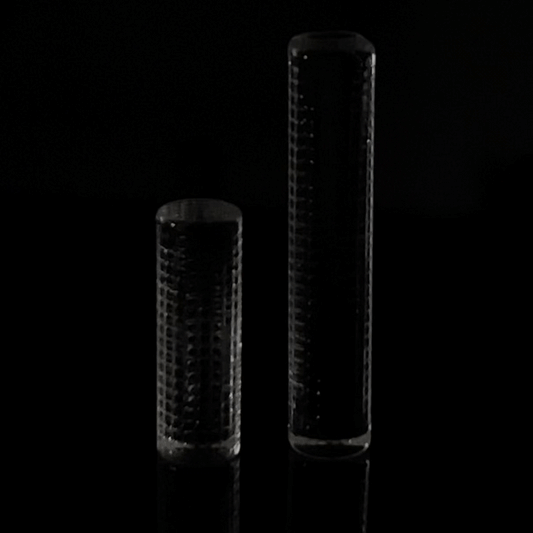 Solid Etched Quartz Pillars