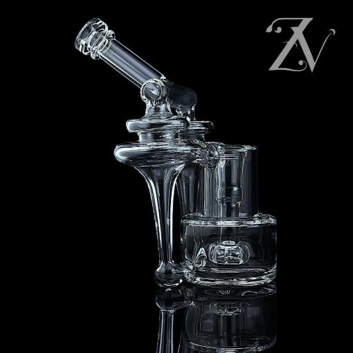 Clear Double Funnell RBR by Iridescent Glass