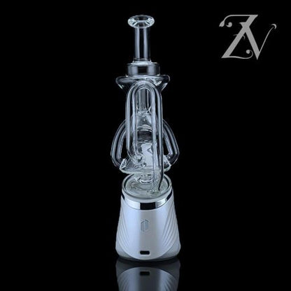 Superior 2x2 Recycler Puffco Peak Attachment by Iridescent Glass