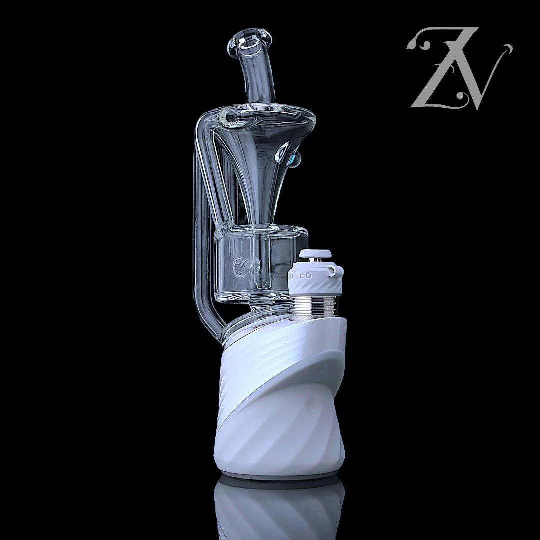 Single Funnel Puffco Peak Attachment by Iridescent Glass