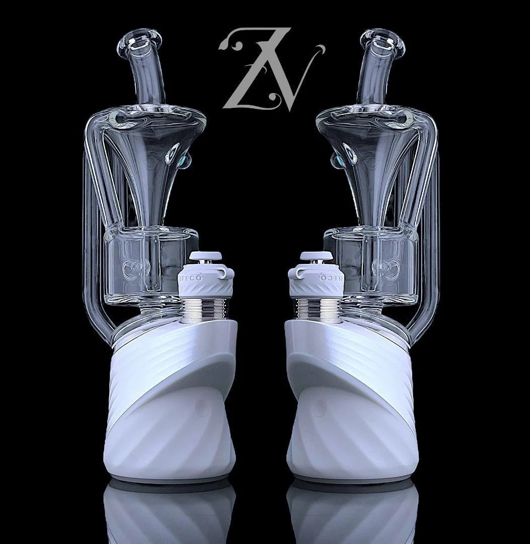 Single Funnel Puffco Peak Attachment by Iridescent Glass