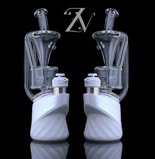 Single Funnel Puffco Peak Attachment by Iridescent Glass