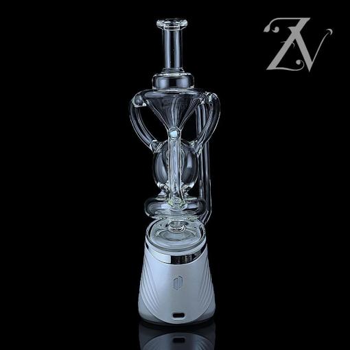 Orb Dualcycler Puffco Peak Attachment by Iridescent Glass