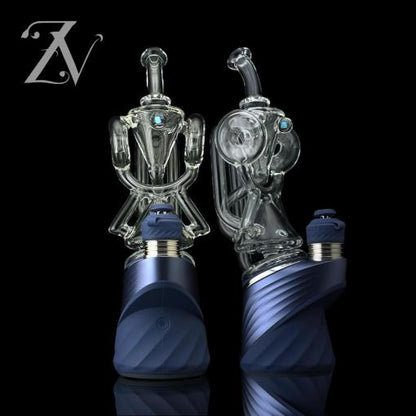 Hybrid Donut Puffco Peak Attachment by Iridescent Glass