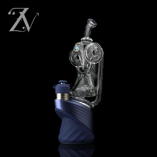 Hybrid Donut Puffco Peak Attachment by Iridescent Glass