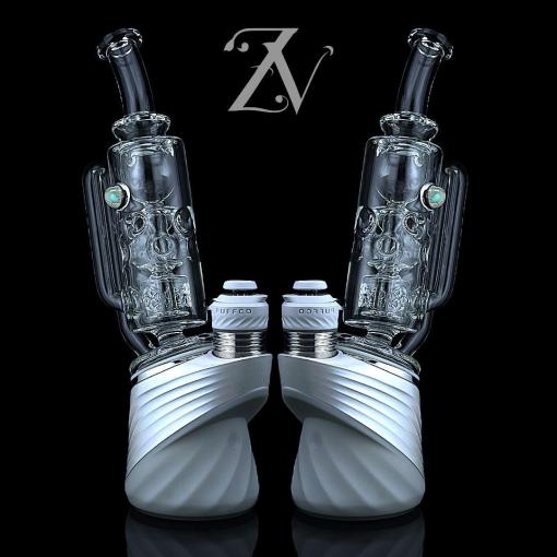 SFT Klein Puffco Peak Attachment by Iridescent Glass