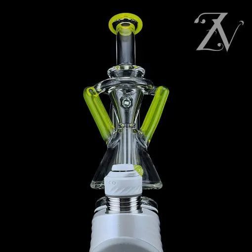 Superior ECO Dualcycler Puffco Peak Attachment by Iridescent Glass