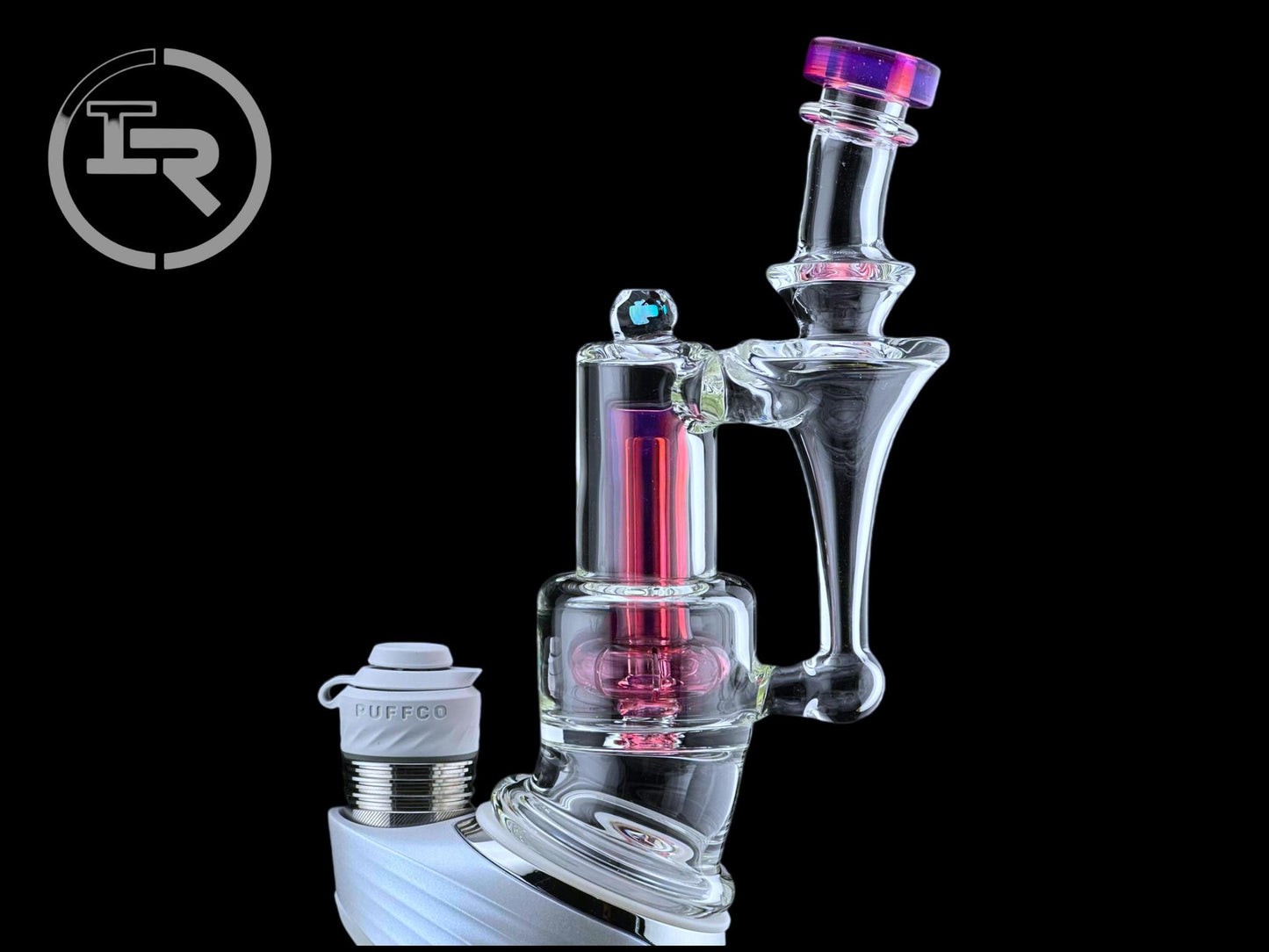 LE Mini Color RBR Puffco Peak Attachment by Iridescent Glass