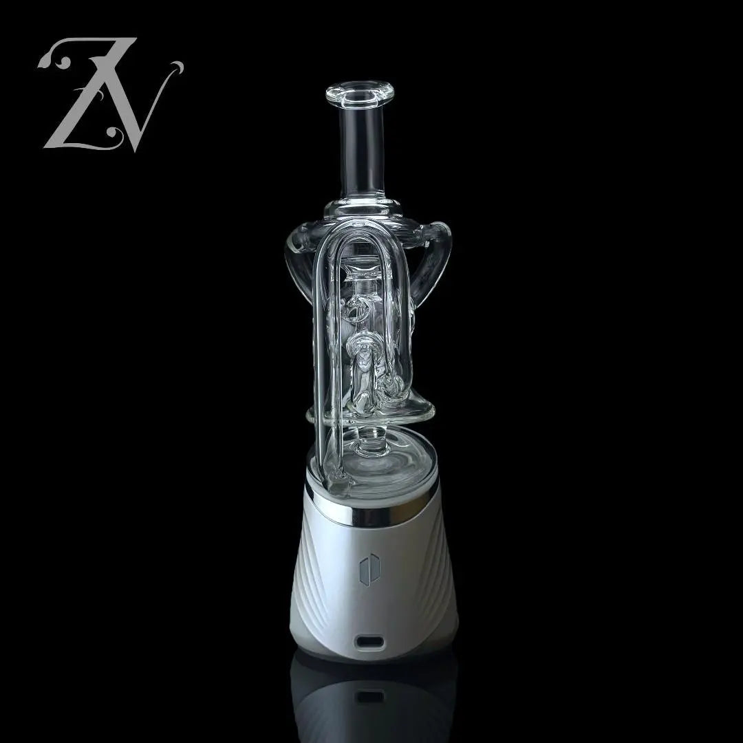 Mini ExoSphere Puffco Peak Attachment by Iridescent Glass