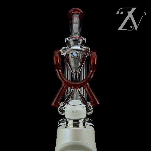 Superior ECO Donut Puffco Peak Attachment by Iridescent Glass *3 Colors*