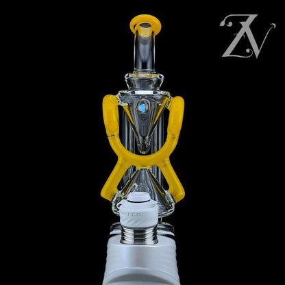 Superior ECO Donut Puffco Peak Attachment by Iridescent Glass *3 Colors*