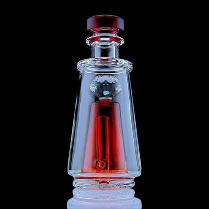 Faceted Chugger Puffco Peak Attachment by Iridescent Glass