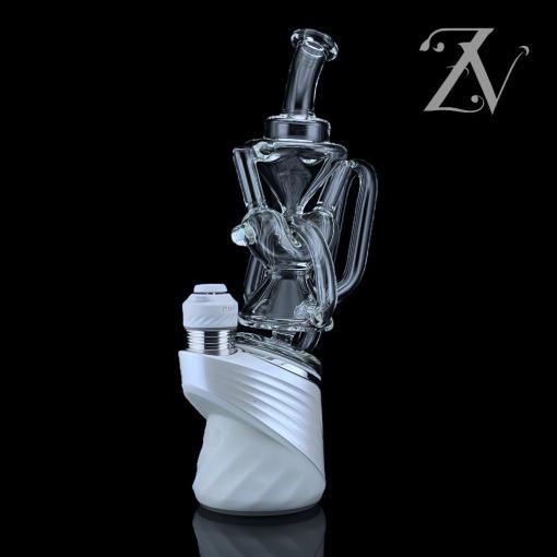 Superior 2x2 Recycler Puffco Peak Attachment by Iridescent Glass