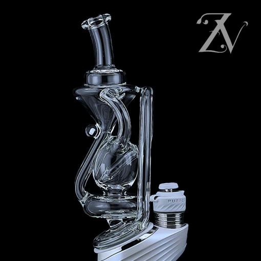 Orb Dualcycler Puffco Peak Attachment by Iridescent Glass