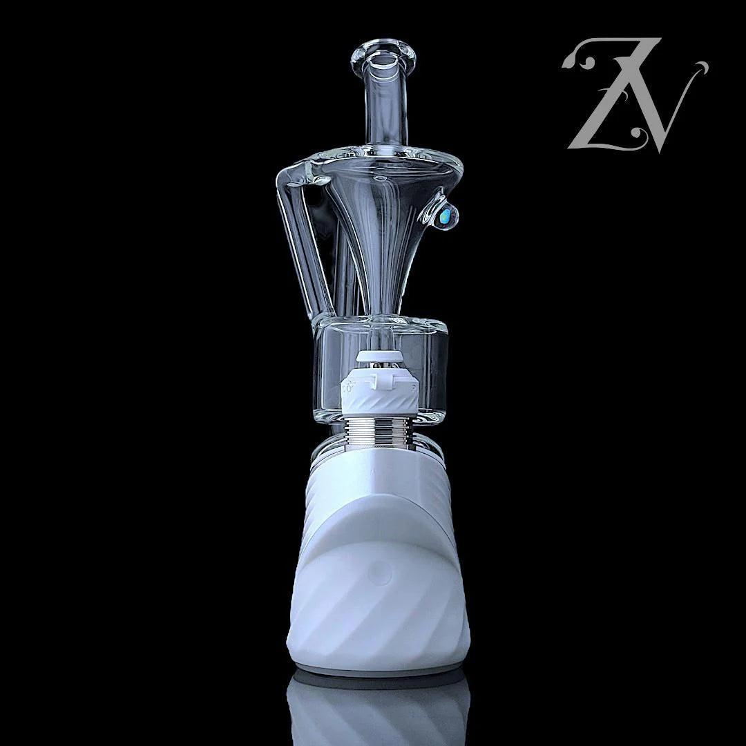 Single Funnel Puffco Peak Attachment by Iridescent Glass