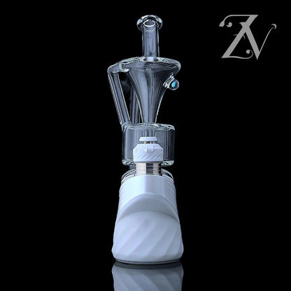 Single Funnel Puffco Peak Attachment by Iridescent Glass