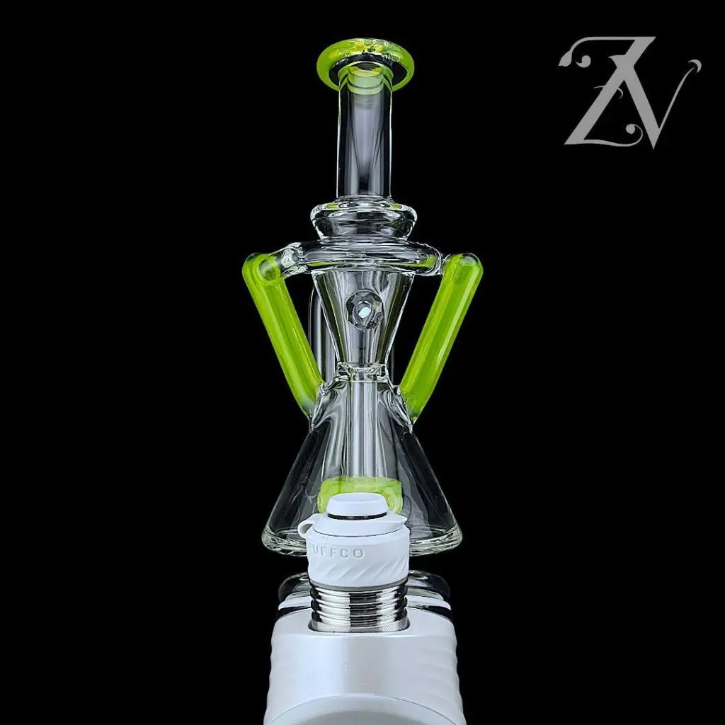 Superior ECO Dualcycler Puffco Peak Attachment by Iridescent Glass