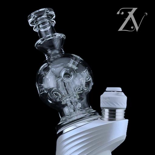 EXO Chugger Puffco Peak Attachment by Iridescent Glass
