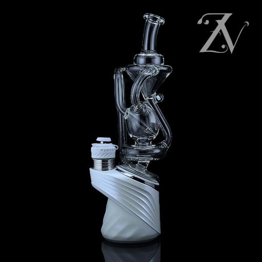 Orb Dualcycler Puffco Peak Attachment by Iridescent Glass