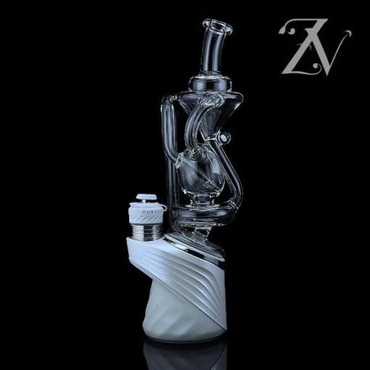 Orb Dualcycler Puffco Peak Attachment by Iridescent Glass