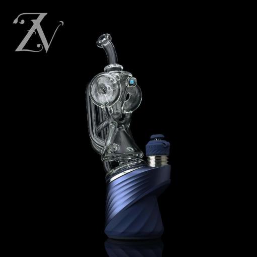 Hybrid Donut Puffco Peak Attachment by Iridescent Glass