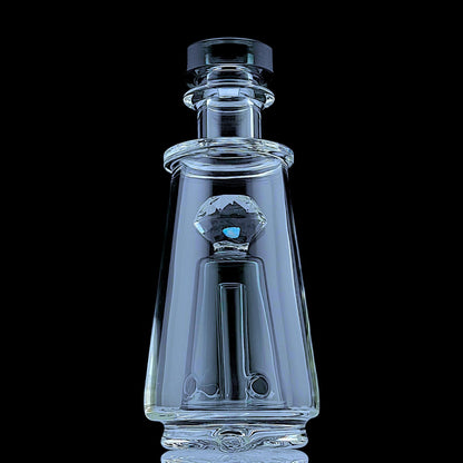 Faceted Chugger Puffco Peak Attachment by Iridescent Glass