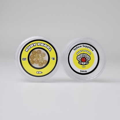 3mm Yellow Sapphire Terp Pearls