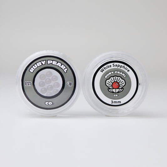 3mm Clear Sapphire Terp Pearls