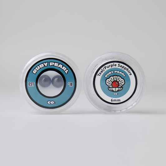 6mm Teal/Purple Sapphire Terp Pearls