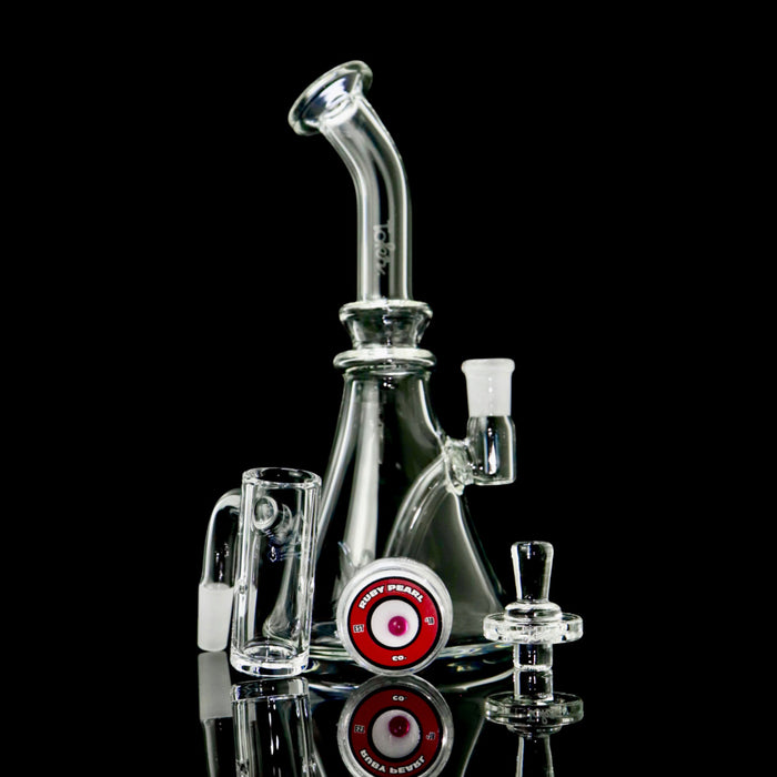 Curved Neck Travel Set by Tokr Glass