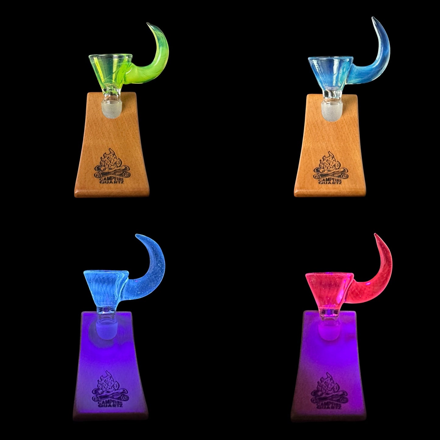 Horn Handle Flower Slide (9 Colors)