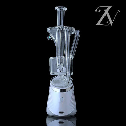 Single Funnel Puffco Peak Attachment by Iridescent Glass