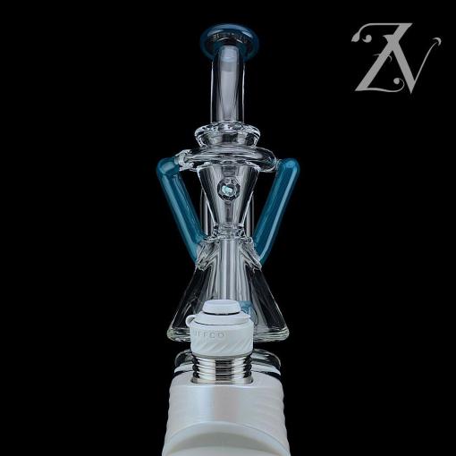 Superior ECO Dualcycler Puffco Peak Attachment by Iridescent Glass