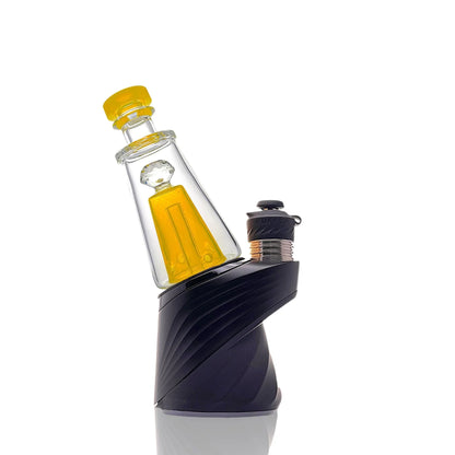 Faceted Chugger Puffco Peak Attachment by Iridescent Glass