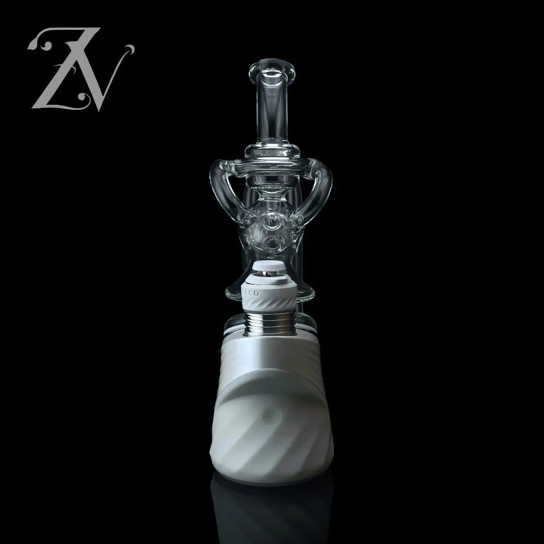 Mini ExoSphere Puffco Peak Attachment by Iridescent Glass