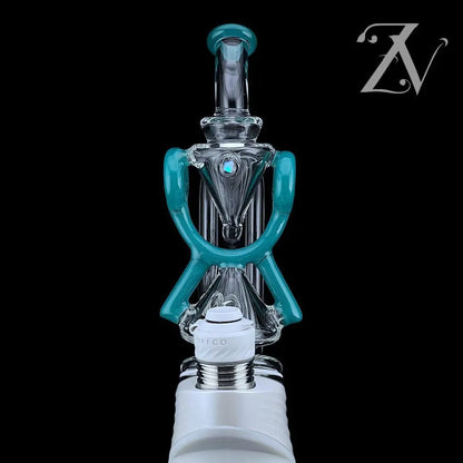 Superior ECO Donut Puffco Peak Attachment by Iridescent Glass *7 Colors*