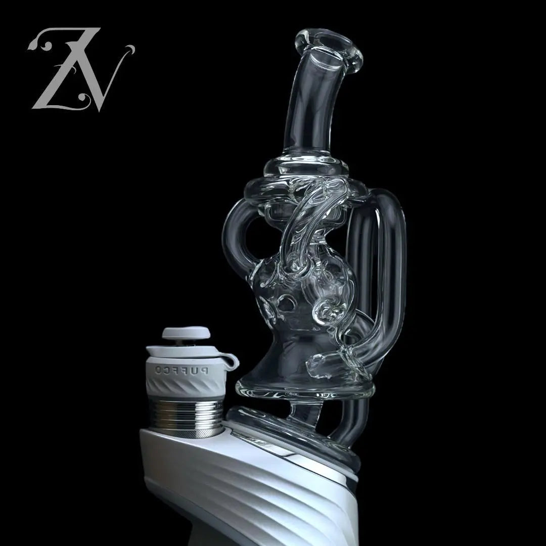 Mini ExoSphere Puffco Peak Attachment by Iridescent Glass