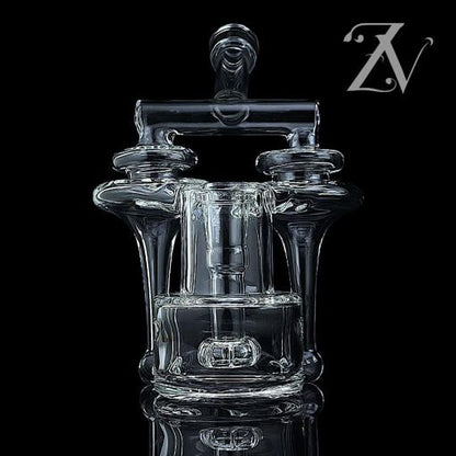 Clear Double Funnell RBR by Iridescent Glass