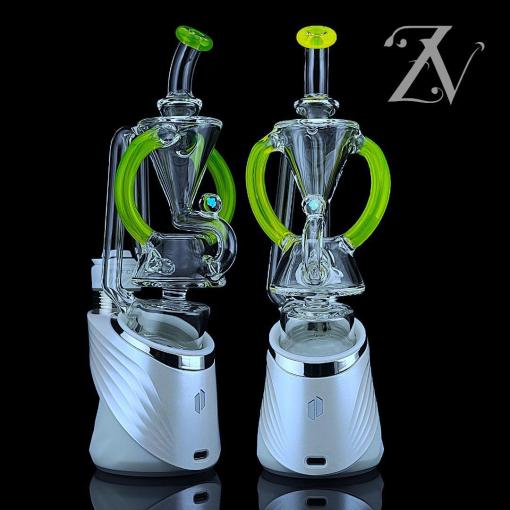 Superior ECO Floater Puffco Peak Attachment by Iridescent Glass *6 Colors*