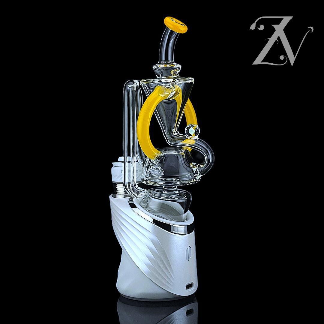 Superior ECO Floater Puffco Peak Attachment by Iridescent Glass *6 Colors*