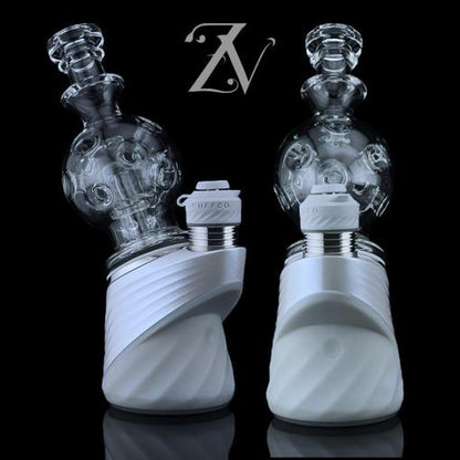 EXO Chugger Puffco Peak Attachment by Iridescent Glass