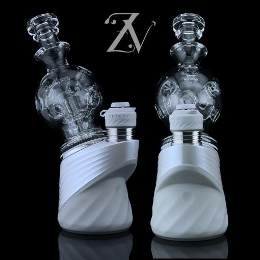 EXO Chugger Puffco Peak Attachment by Iridescent Glass