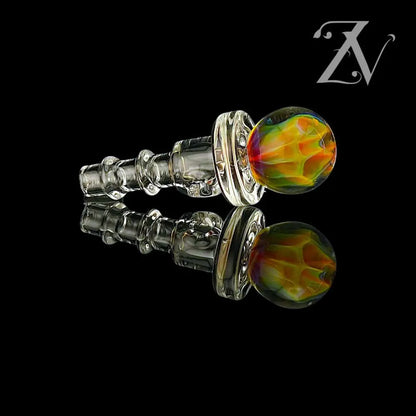 Fume Implosion Marble 3DXL Joystick by Iridescent Glass