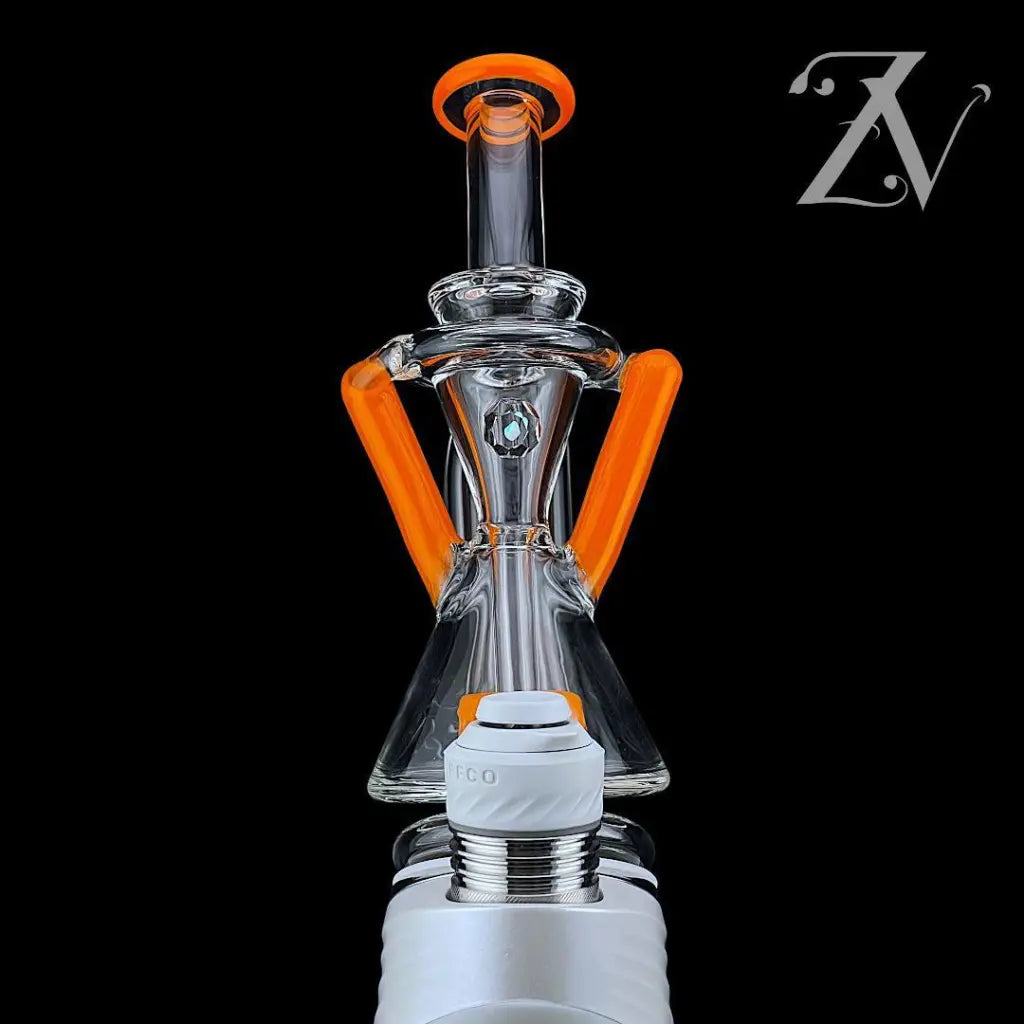 Superior ECO Dualcycler Puffco Peak Attachment by Iridescent Glass