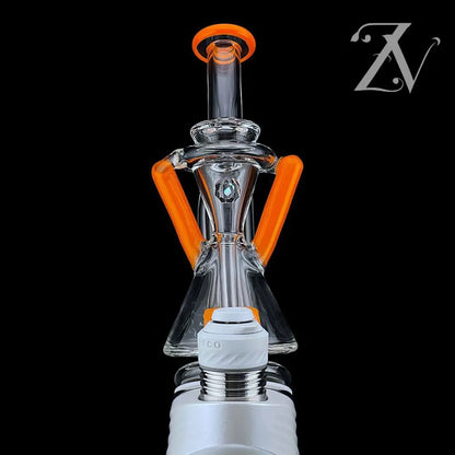 Superior ECO Dualcycler Puffco Peak Attachment by Iridescent Glass