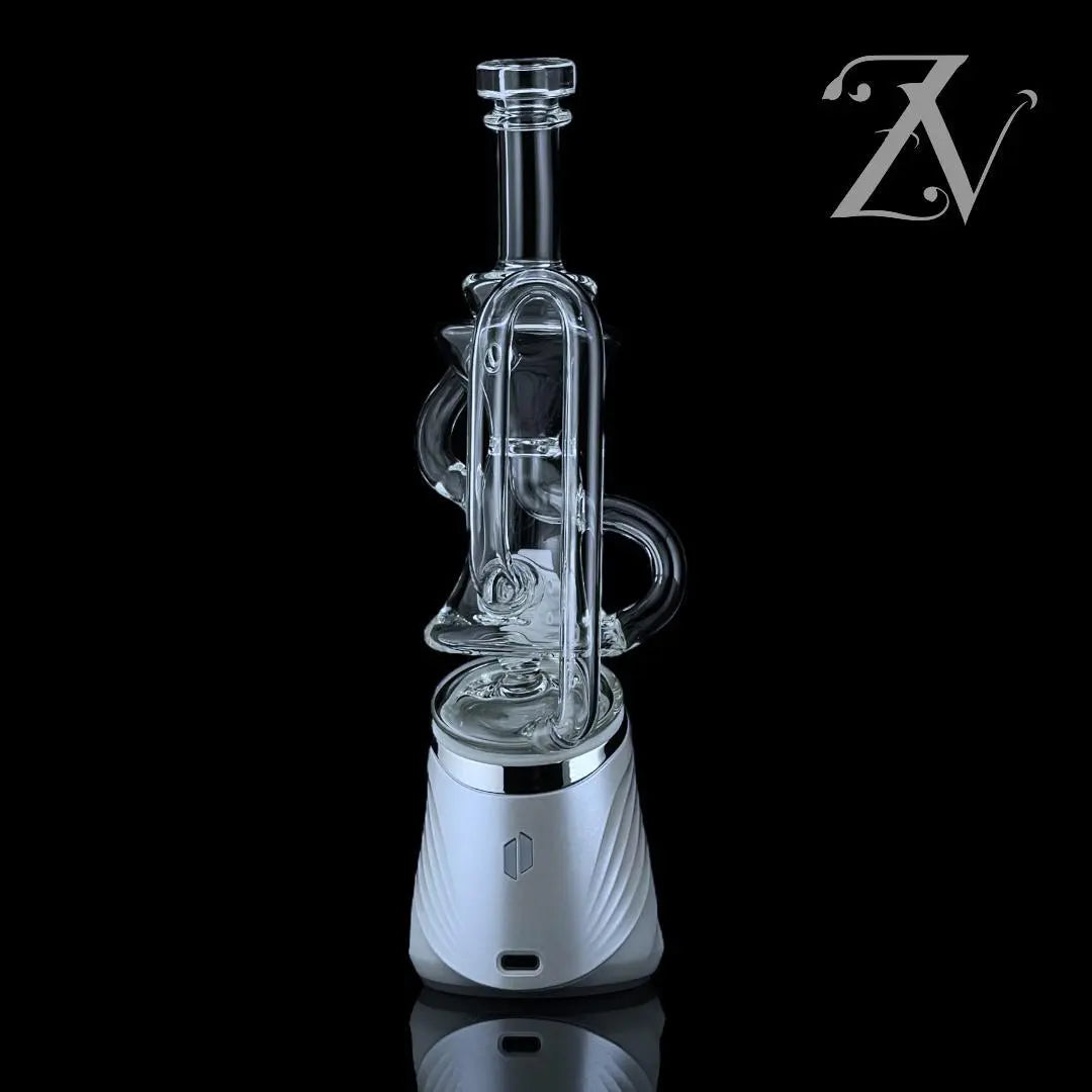 Single Uptake Puffco Peak Attachment by Iridescent Glass