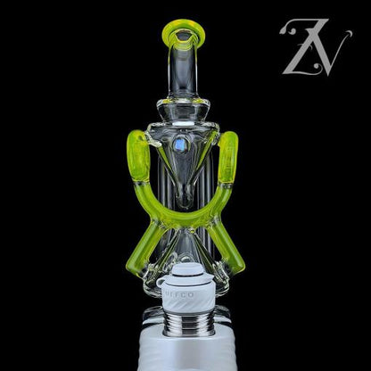 Superior ECO Donut Puffco Peak Attachment by Iridescent Glass *3 Colors*