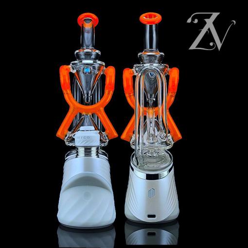 Superior ECO Donut Puffco Peak Attachment by Iridescent Glass *3 Colors*